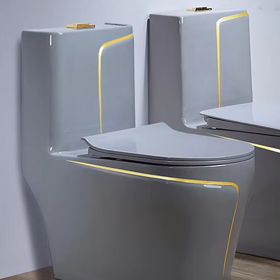 Home Bathroom Ware - WC Bidet Monoblocco in Ceramica Grigia,