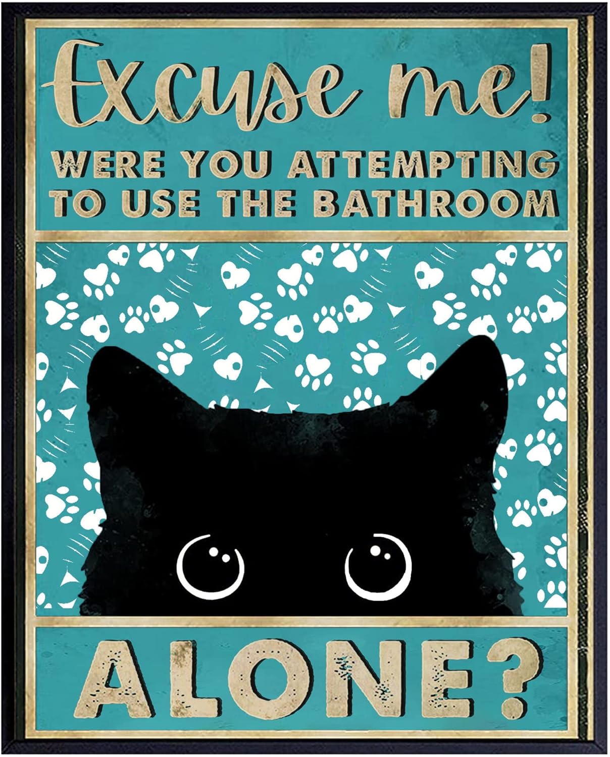 Home Alone Bathroom - Targhe in metallo stile vintage con