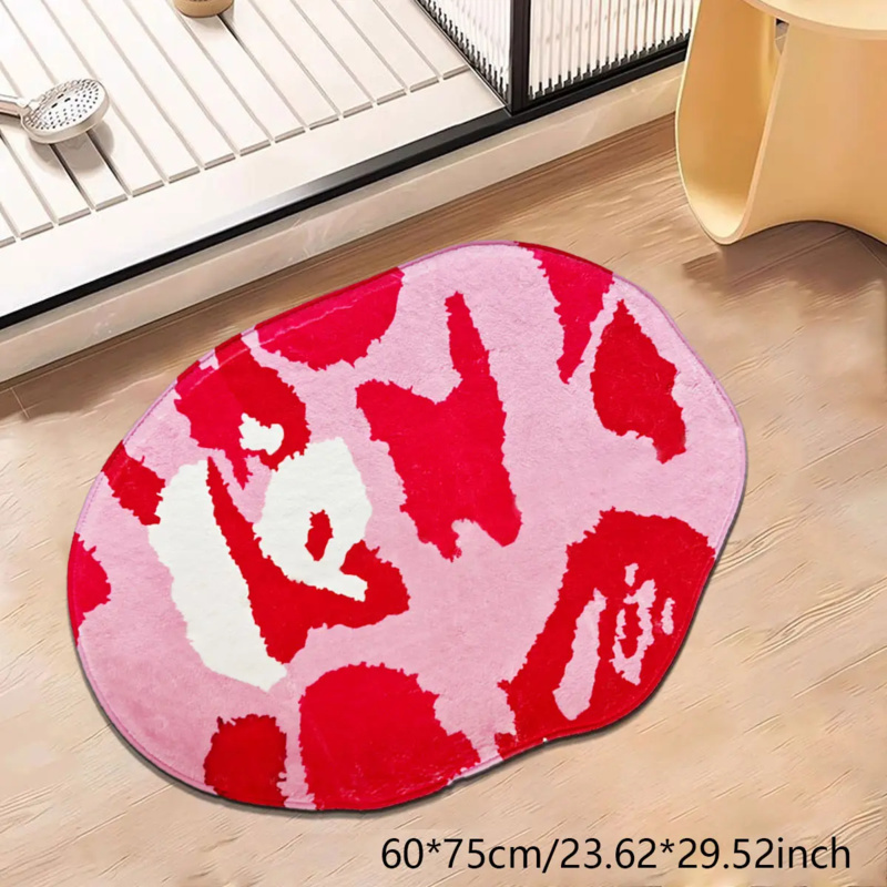 Zara Home Bathroom Mat - Tappetino da bagno irregolare rosa VIKAMA,