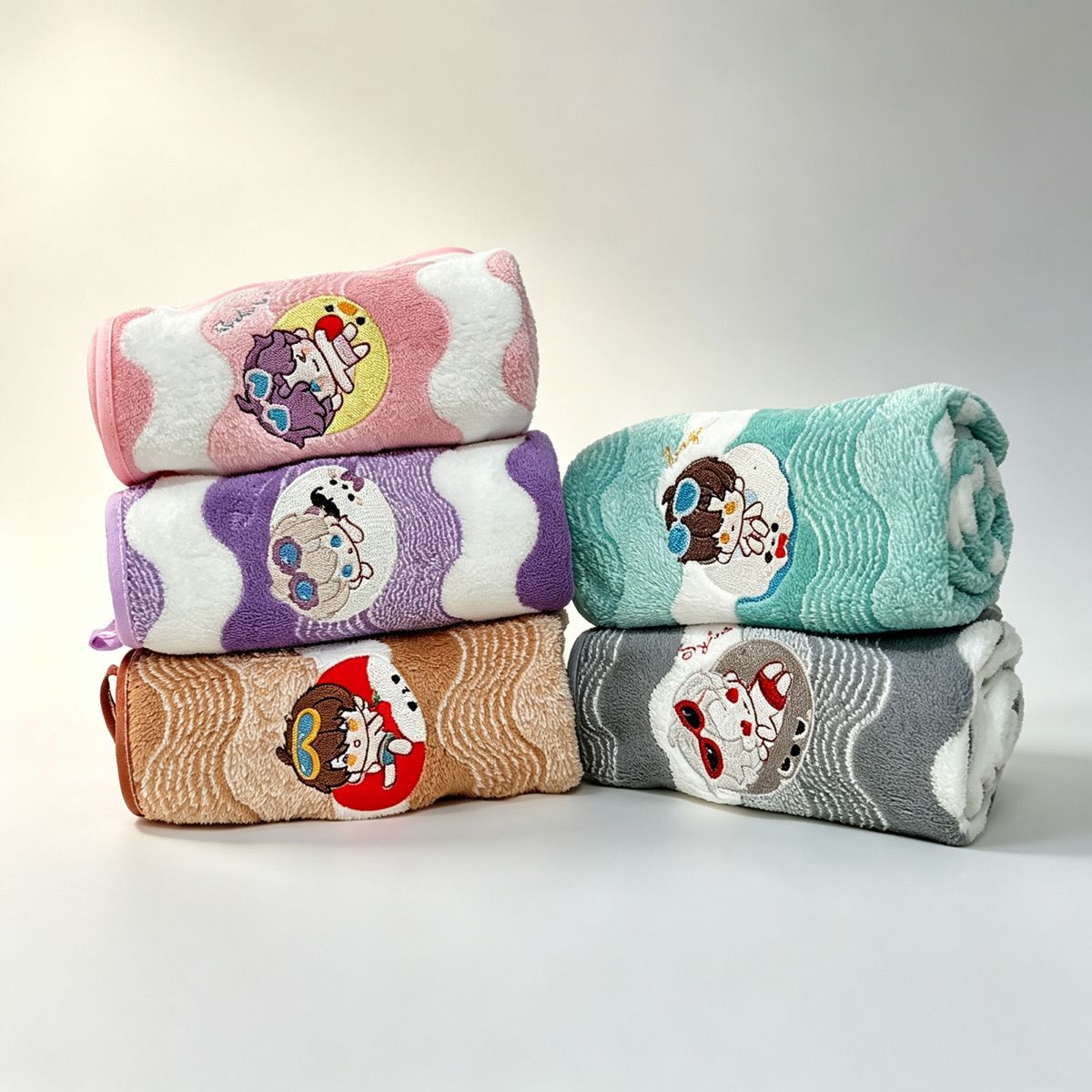 Home Bathroom Set - Asciugamano in pile corallo Anime Love