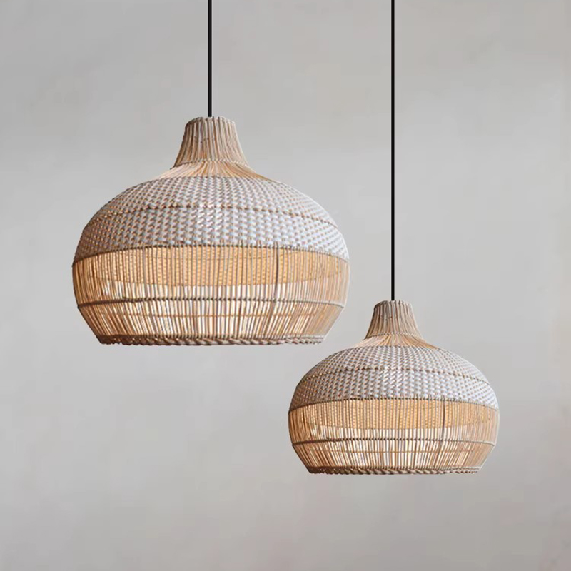 Japan Bathroom.Home - Lampada a Sospensione in Rattan Stile