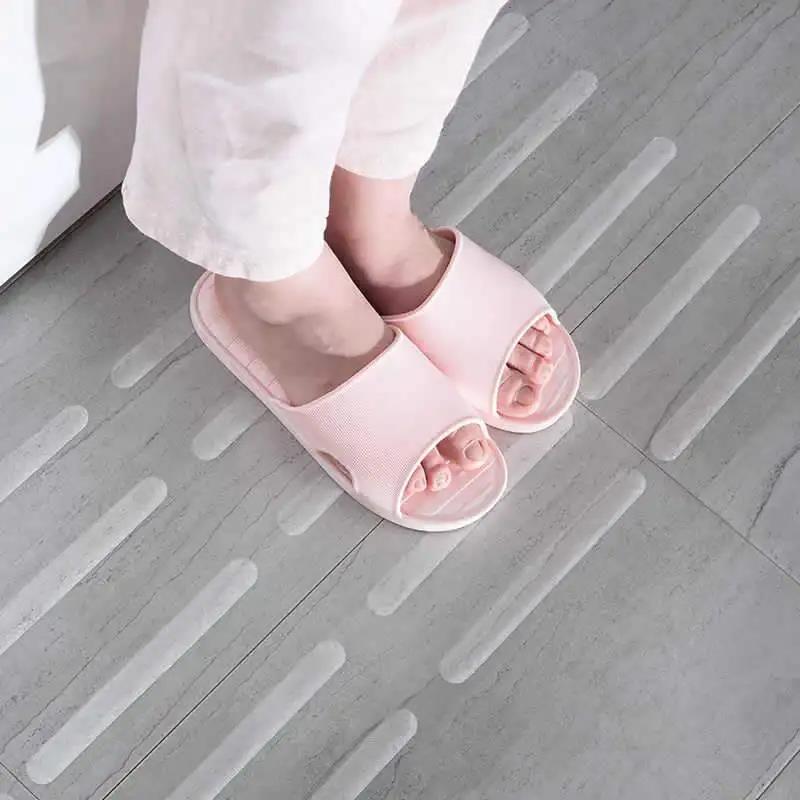 Home Bathroom Floor Tiles - Strisce antiscivolo per doccia, adesive, trasparenti,
