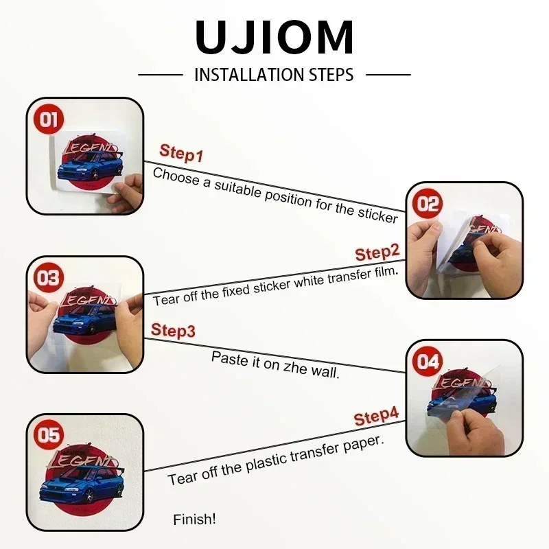 UJIOM Loona Adesivo da parete  - Home Bathroom Floor Tiles recensione e prezzo