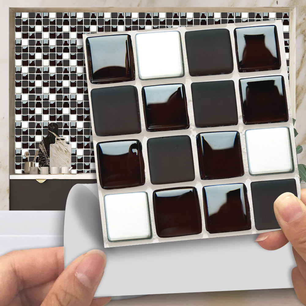 Adesivo per piastrelle a mosai - Home Bathroom Floor Tiles recensione e prezzo
