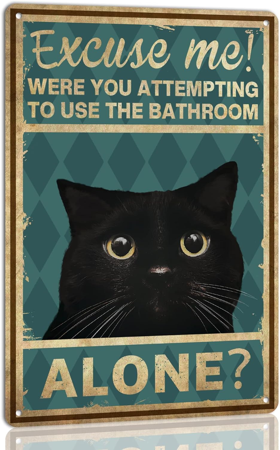 Targa in Latta Divertente con  - Home Alone Bathroom recensione e prezzo