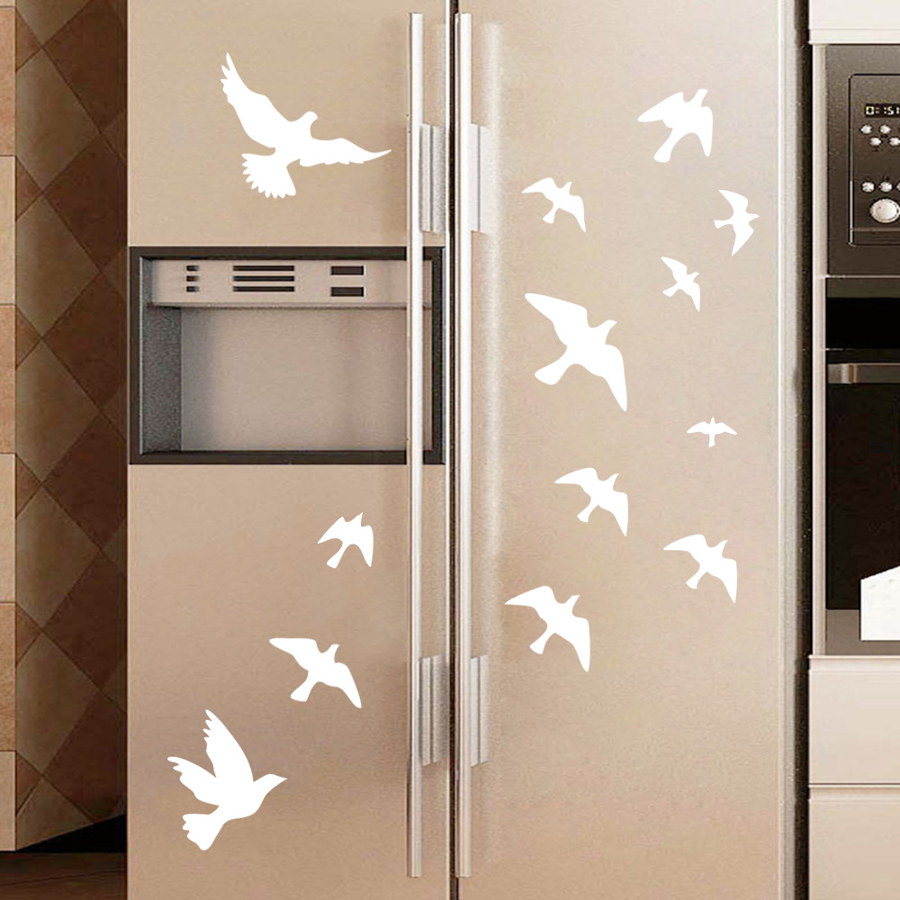 12 pz/set adesivi murali uccel - Home Bathroom Floor Tiles recensione e prezzo