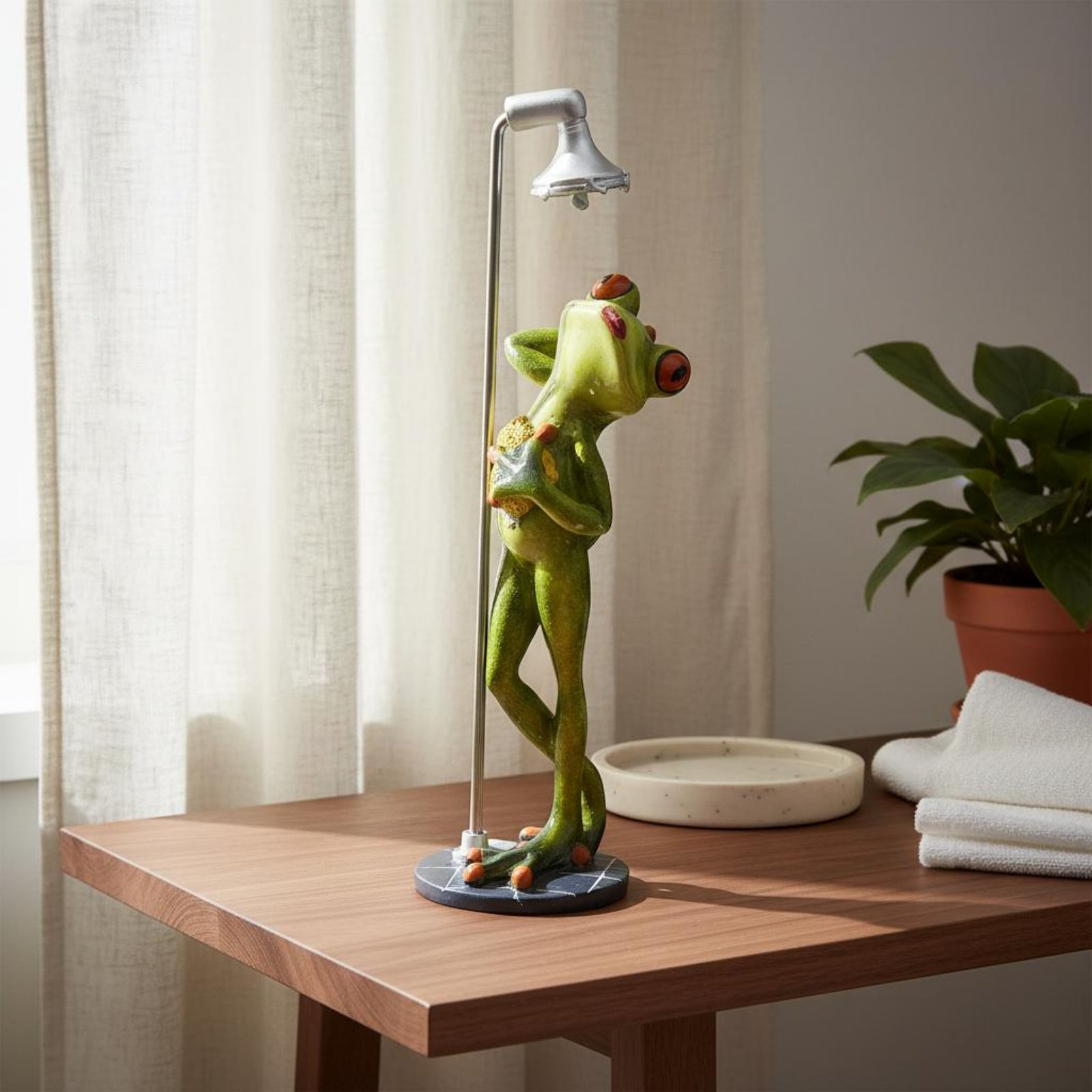 Statuetta di Rana che si Docci - Home Bathroom Shower recensione e prezzo