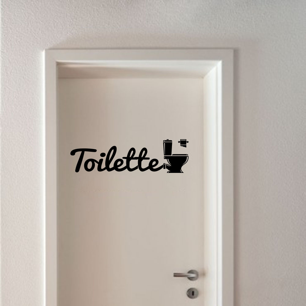 Adesivo per porta del WC franc - Home Bathroom Floor Tiles recensione e prezzo