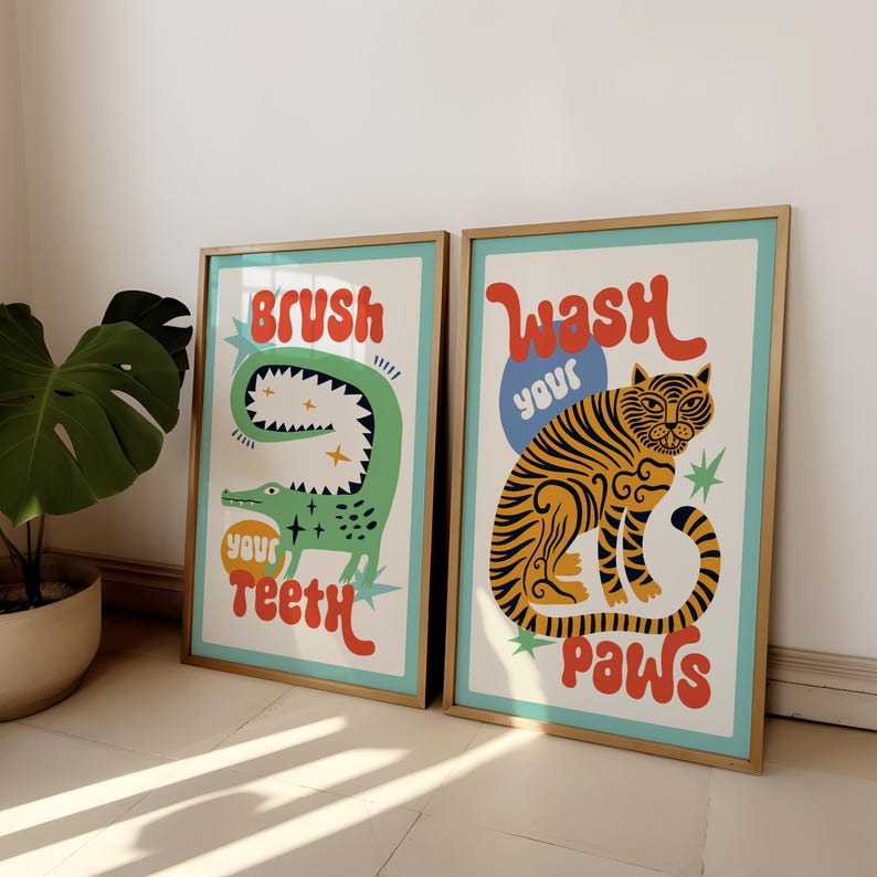 2 pz/set Tigre Lavare Le Zampe - Home Bathroom Set recensione e prezzo