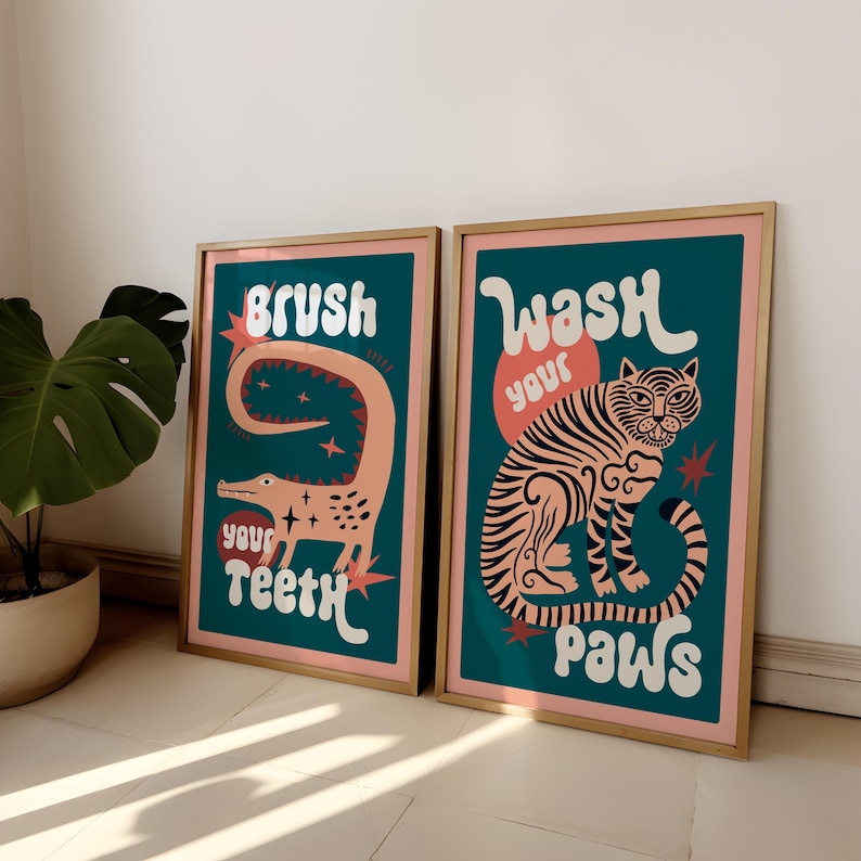 2 pz/set Tigre Lavare Le Zampe - Home Bathroom Set recensione e prezzo